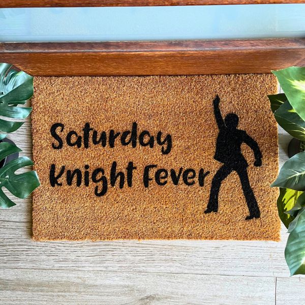 Saturday Knight Fever doormat